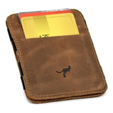 Imagem de Carteira Mágica 100% Couro Legítimo para cartões,cnh,cédulas - Ello Gr