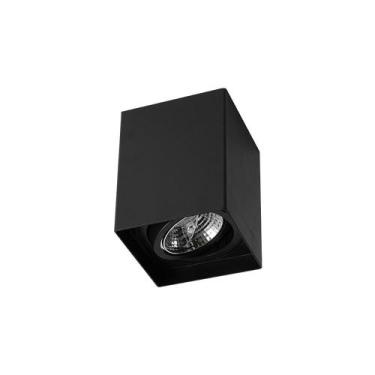 Imagem de Spot de Sobrepor Recuado Nordecor Loyo Up AR70 GU10 Quadrado - Mbled/N