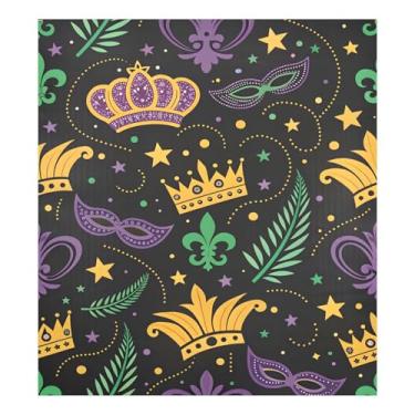 Imagem de Blueangle Mardi Gras Masquerade capa de ímã para lava-louças, decoração da capa frontal da máquina de lavar louça, adesivos de eletrodomésticos, adesivos de eletrodomésticos, 58 cm C x 66 cm adesivo