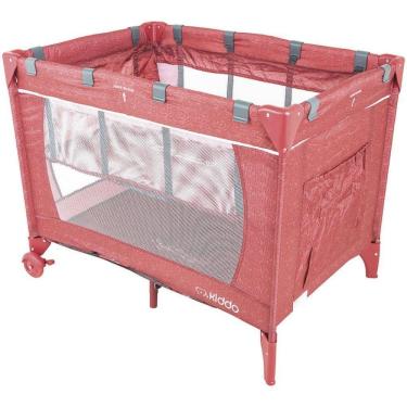 Imagem de Berço Cercado Relax Kiddo Melange Vermelho-Unissex