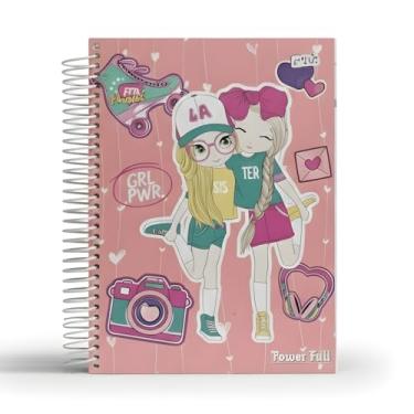 Imagem de Caderno Universitário 240 Folhas Espiral Capa Dura 16 Matérias (meninas/girl) – Espiral – Linha Escolar – Anotações, Escola, Faculdade e Escritório (Linha Premium). (5, 240 FOLHAS)
