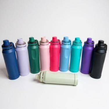 Imagem de Garrafa Térmica TR-122/TR-123 Inox Hydra com Capa Protetora Academia F