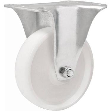 Imagem de Rodízio Fixo Industrial Leve 3", de Nylon, Branco, Vonder OstenVonder