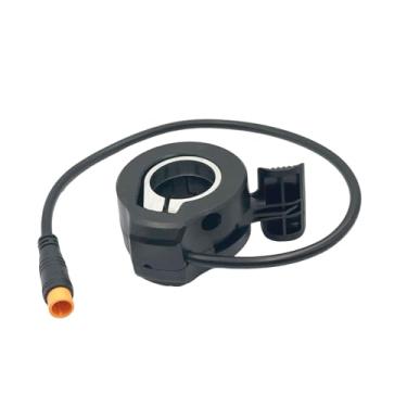 Imagem de Ulifebet Acelerador de polegar de bicicleta elétrica 130X plugue de 3 pinos conector de plugue impermeável EBike controle de velocidade compatível com acessórios de scooter de bicicleta elétrica