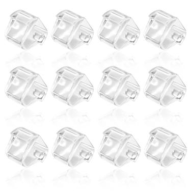 Imagem de 12 peças de núcleo dispensador de fita, dispensador de fita de plástico, peças de inserção de rolo transparente para escritório, casa, material escolar