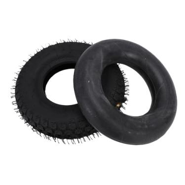 Imagem de Fabater Go Kart Atv Pneu e Tubo Interno Conjunto de Borracha Durável para 4.10-6 4.10/3.50-6 Trator de Gramado de Carrinho de Mão, Adequado para Vários Terrenos