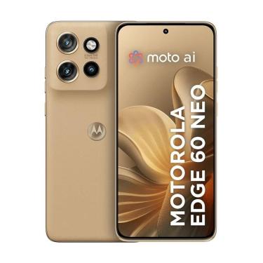 Imagem de Smartphone Motorola Edge 60 Neo 5G - Latte, 256GB, 24GB (12GB RAM + 12GB RAM Boost), Câmera 50MP e Tela de 6,4" 1.5K