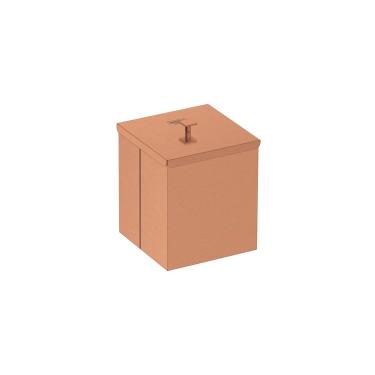 Imagem de LIXEIRA TRAMONTINA LUZ INOX EM ACABAMENTO SCOTCH BRITE E REVESTIMENTO ROSE GOLD A BASE DE VERNIZ COM 4,5L 94540/063