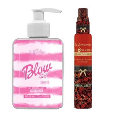 Imagem de Perfume Lingerie Calcinha Sensualize e Creme Gel Blow Girl - Hot Flowe