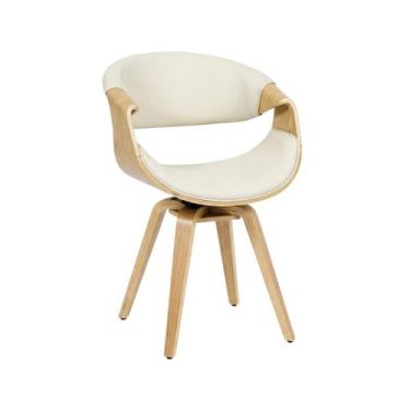 Imagem de Cadeira de Jantar Nicole HomeNow Madeira Cor:Bege Natural