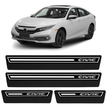 Imagem de Jogo de Soleira Premium Civic 2017 a 2024 Elegance 4 Portas