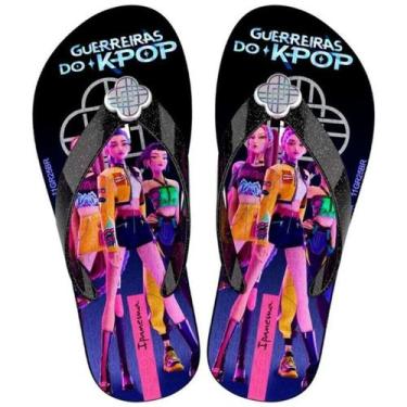 Imagem de Chinelo Infantil Ipanema Guerreiras do K-Pop Estiloso Cor:PretoTamanho