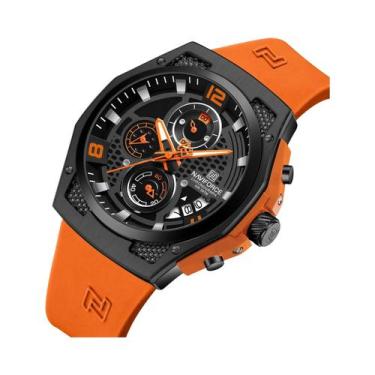 Imagem de Relógio De Quartzo Masculino De Luxo À Prova d'Água NAVIFORCE Com Puls