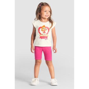 Imagem de Blusa infantil menina 3 palavrinhas Brandili Natural