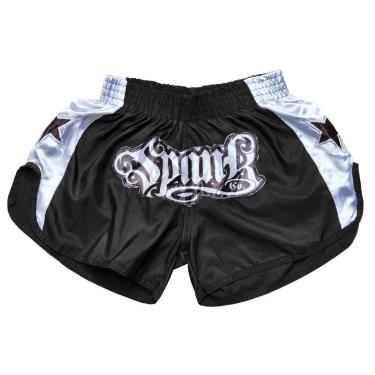 Imagem de Short MuayThai Calção Spank Preto c/Prata-Unissex