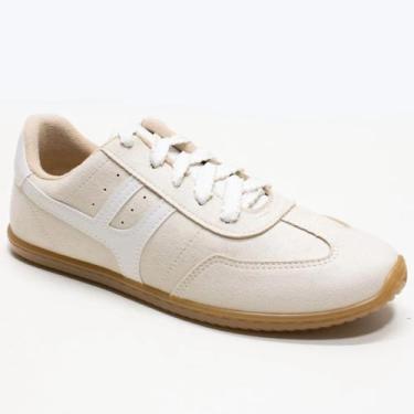 Imagem de Tênis Moleca Feminino Casual Original com Listras Laterais, 37, Branco