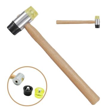 Imagem de Martelo Intercambiavel Luthier Cabo De Madeira Marcenaria Reparo Artesanato Manutencao Montagem Moveis Obra Construcao