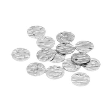 Imagem de Pingentes De Disco Em Aço Inoxidável Cor Dourada 20pçs 8mm 10mm Etique