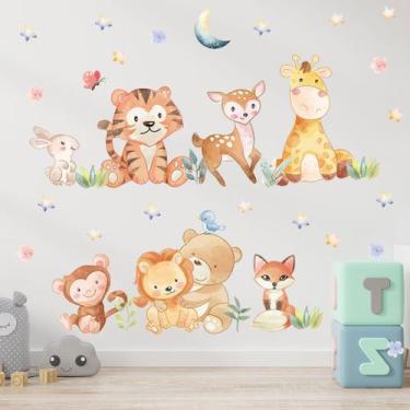Imagem de Adesivo de parede Animal fofo para quarto de crianças 45x50cm - taiyua
