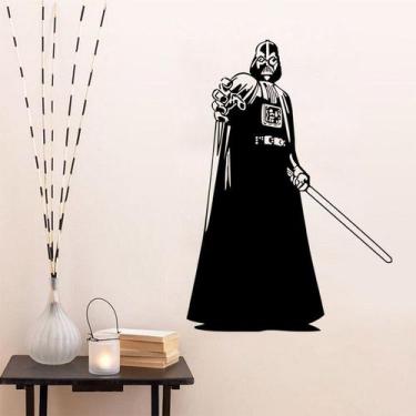 Imagem de Adesivo de parede Star Wars Darth Vader para quarto ou sala de estar -