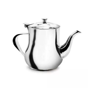 Imagem de Bule Inox para Chá Café e Leite 680ml com Tampa - Kehome
