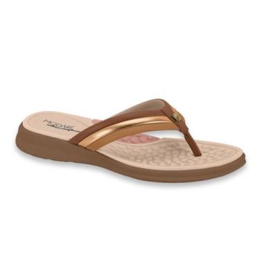 Imagem de Chinelo Tamanco Feminino Modare Slide Confortavel Massageador Macio Or