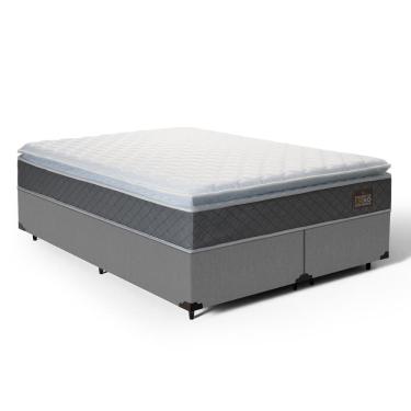 Imagem de Cama Box com Colchão de Espuma D45 Pillow Top Fort Comfort King 193cm