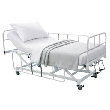 Imagem de Cama Hospitalar Manual 7 Movimentos Standard com Elevação de Altura do