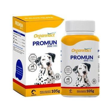 Imagem de Suplemento Vitamínico Promun Dog Tabs 105g Cães - Organnact, 105g