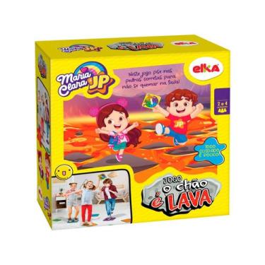 Imagem de Maria Clara e JP Jogo O Chão é Lava Brinquedo Menina e Menino Elka