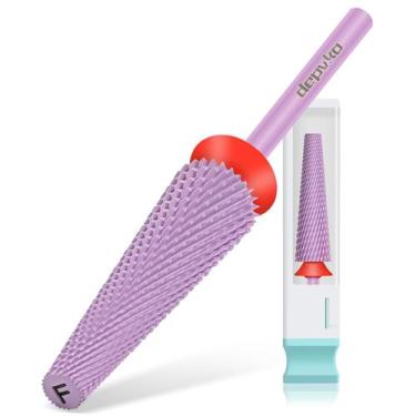 Imagem de Brocas para unhas Depvko Super Long 5 em 1 Carbide Purple Fine