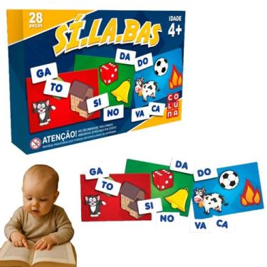 Imagem de Brinquedo Infantil Educativo Silabas Didatico Palavra Oferta - Pais e 