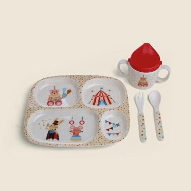Imagem de Kit de Alimentação Cirque c/4 Peças Bambu Amarelo - ABABY