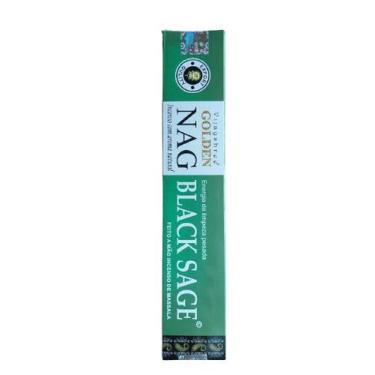 Imagem de Incenso Indiano Massala Golden Nag Varetas, Black Sage