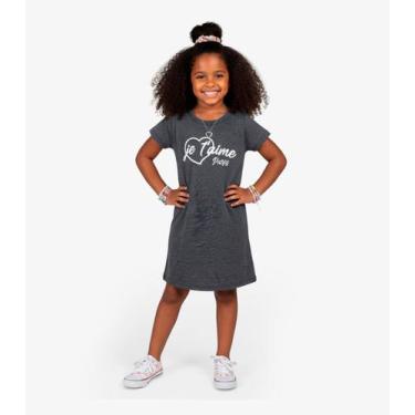Imagem de Vestido Menina Infantil em Molecotton Select Preto, 8, Preto