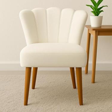 Imagem de Cadeira Poltrona Pétala Estofada Veludo Decorativa Recepção - Impactus