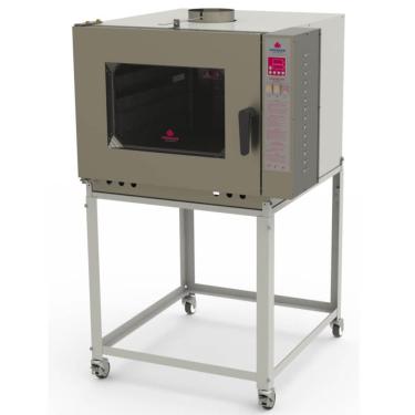 Imagem de Forno Turbo Industrial Progás A Gás Para 5 Esteiras Padaria Assar Pão Frances PRP-5000 NL New Light 
