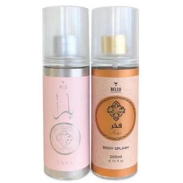 Imagem de Kit 2 Body Splash Árabe Yara + Rose Bello Charme 200ml Perfume Corpora