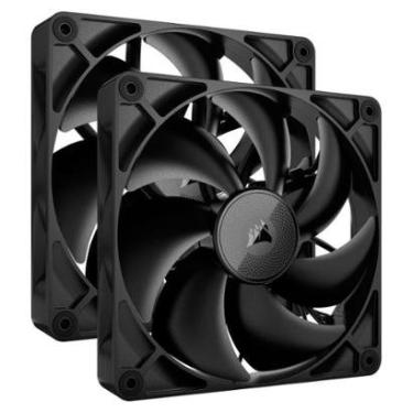 Imagem de Kit com 2 Ventoinhas Corsair iCUE LINK RX140, 140mm, Preto - CO-9051012-WW-Unissex