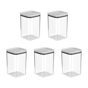 Imagem de Kit de potes herméticos Ou 5 peças 3,5L Linha Block