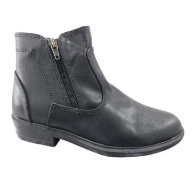 Imagem de Bota jaguar masculina couro 505pu, Preto, 39