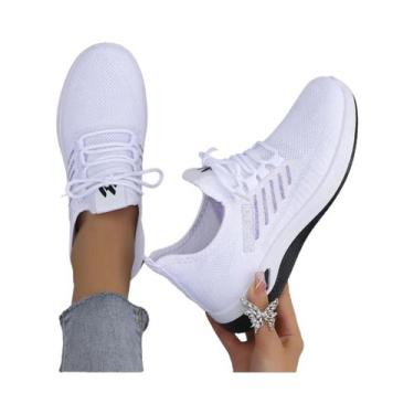 Imagem de Tênis Casuais Femininos De Verão Em Malha Respirável, Sapatos Vulcaniz