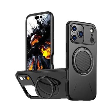 Imagem de Capa Magnética Com Suporte Para iPhone 17 16E 15 14 plus 13 12 pro Max