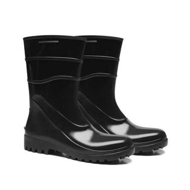 Imagem de Bota PVC Cano Médio Forrada Bracol Aquafast Ref 82BPC600 - Impermeável