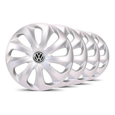 Imagem de Jogo Calota Aro 13 Esportiva Velox Vw Gol Voyage Fox Prata - TTs Distr