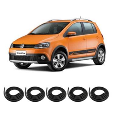 Imagem de Kit Borracha Vedação Das 4 Portas + Borracha Porta Mala Crossfox 2005 