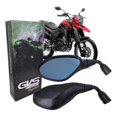 Imagem de Par retrovisores gs bmw f800 curta 90 lente convexa azul par h premium