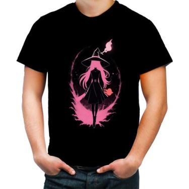 Imagem de Camiseta Colorida Bruxa Halloween Rosa Festa 11 - Kasubeck Store, Baby