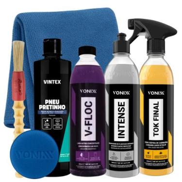 Imagem de Kit shampoo v-floc cera tok final intense vonixx pretinho