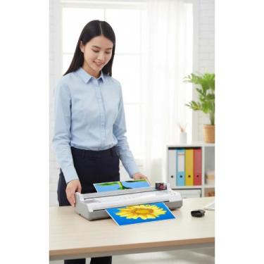 Imagem de Plastificadora 5x1 A4: Laminadora + Refiladora Profissional - Congratu